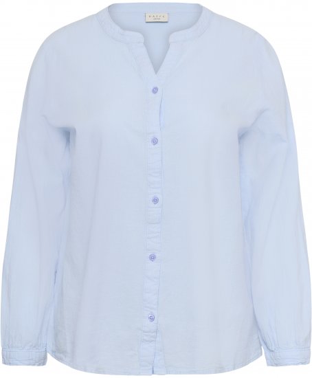 Kaffe Curve Nana Langarmhemd Blau - Blusen & Tuniken - 