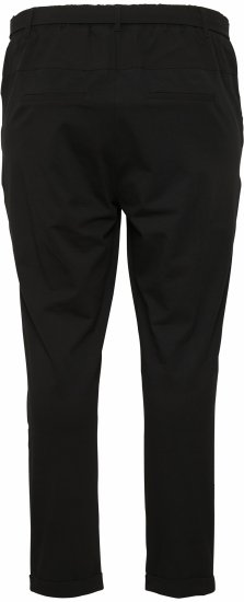 Kaffe Curve Jia Hose mit Gürtel Tiefschwarz - Jeans & Hosen in Großen Größen – Plus Size - 