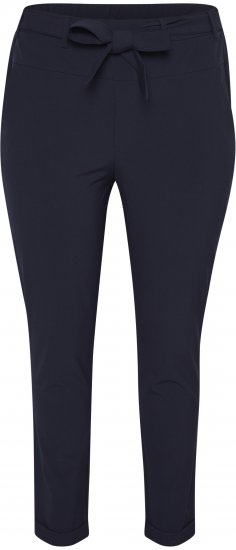 Kaffe Curve Jia Hose mit Gürtel Mitternachtsmarine - Jeans & Hosen in Großen Größen – Plus Size - 
