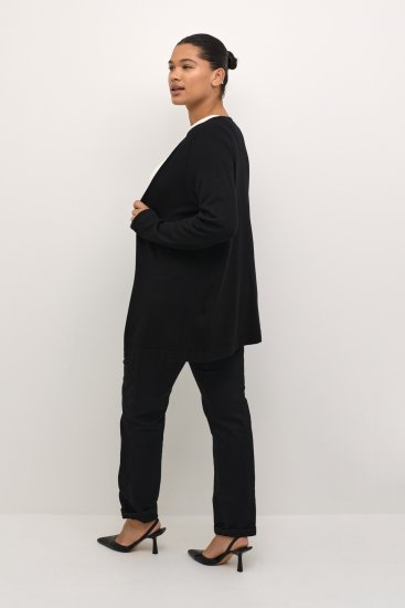 Kaffe Curve Farsia Strickjacke Tiefschwarz - Hoodies & Sweatshirts - 