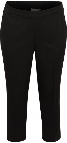 Kaffe Curve Sakira Cropped-Hose Tiefschwarz - Jeans & Hosen in Großen Größen – Plus Size - 