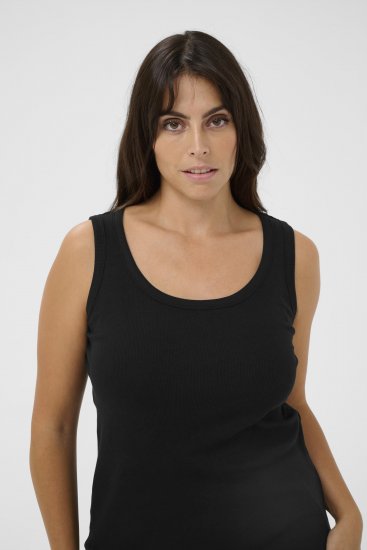 Kaffe Curve Carina Tanktop Tiefschwarz - T-Shirts - 