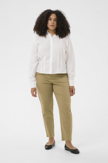 Kaffe Curve Leana Chino 7/8-Hose Versteinerte Eiche - Jeans & Hosen in Großen Größen – Plus Size - 