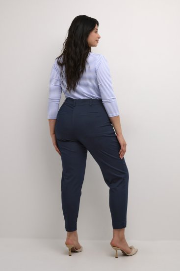 Kaffe Curve Leana Chino 7/8-Hose Mitternachtsmarine - Jeans & Hosen in Großen Größen – Plus Size - 