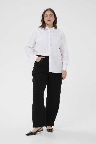Kaffe Curve Janni Shirt Optical White - Hemdblusen - 