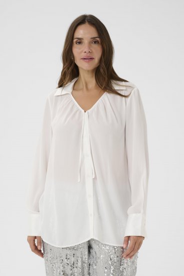 Kaffe Curve Gina Shirt White - Hemdblusen - 