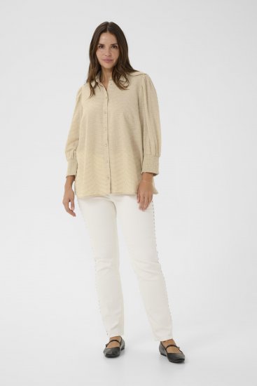 Kaffe Curve Penelopia Shirt Feather Grey - Hemdblusen - 