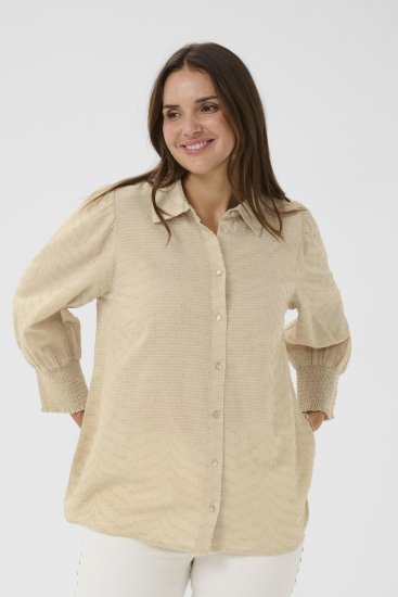 Kaffe Curve Penelopia Shirt Feather Grey - Hemdblusen - 