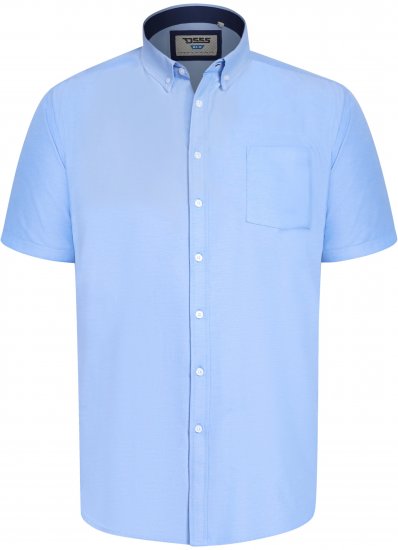 D555 James Kurzarm Oxford-Hemd TALL Hellblau - TALL hemden - 
