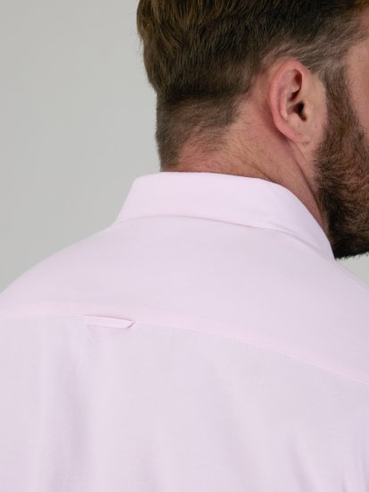D555 James Kurzarm Oxford-Hemd TALL Pink - TALL hemden - 