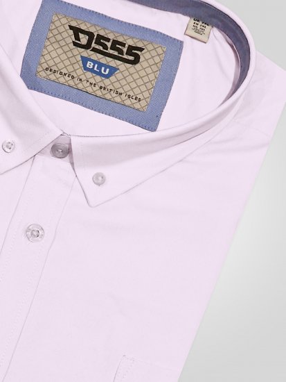 D555 James Kurzarm Oxford-Hemd TALL Pink - TALL hemden - 