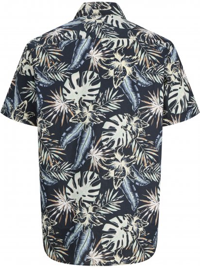 Jack & Jones Honolulu Short Sleeve Resort Shirt Black - Herrenhemden - Herrenhemden in großen Größen