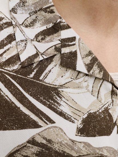 Jack & Jones Jeff Resort Short Sleeve Shirt Brown - Herrenhemden - Herrenhemden in großen Größen