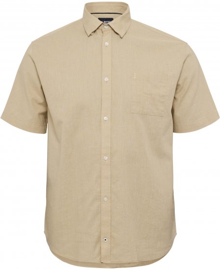 North Latitude 51106 Short Sleeve Shirt Sand - Kurzarmhemden - Herren Kurzarmhemden Große Größen