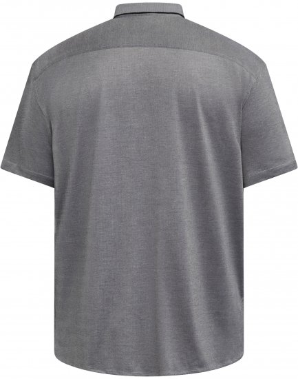 North Latitude 61116 Meliertes Piqué-Kurzarmshirt Grau - Polo-shirts für herren - Polo-Shirts für Herren in großen Größen