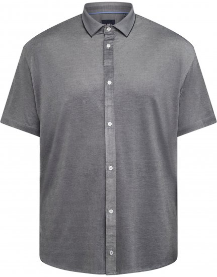 North Latitude 61116 Meliertes Piqué-Kurzarmshirt Grau - Polo-shirts für herren - Polo-Shirts für Herren in großen Größen