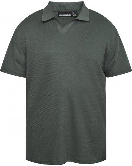 North Latitude 61346 V-Ausschnitt Poloshirt Dunkelgrün - Polo-shirts für herren - Polo-Shirts für Herren in großen Größen