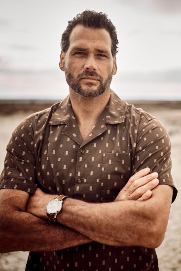 JP1880 Boxy Cuba Short Sleeve Shirt Brown - Herrenhemden - Herrenhemden in großen Größen