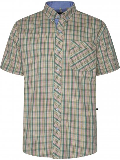 Kam Jeans 6371 Checked Short Sleeve Shirt Multicolored - Herrenhemden - Herrenhemden in großen Größen