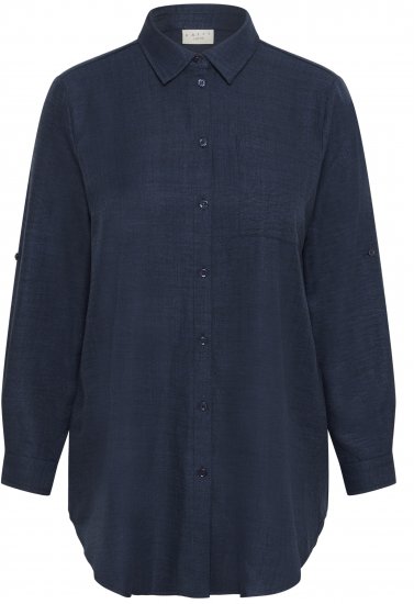 Kaffe Curve Ellie Shirt Tunic Moon Indigo Blue - Tuniken - 