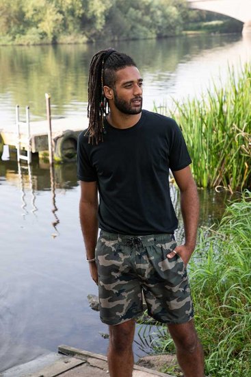 D555 Kody Camo Printed Swimshorts Khaki - Schwimmshorts - Herren-Badeshorts in Übergröße