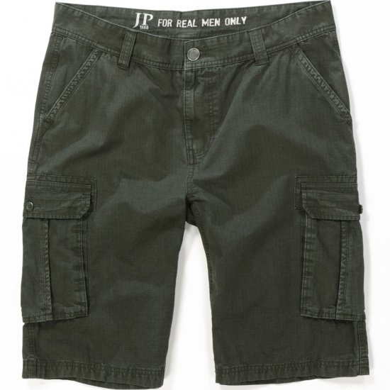 JP1880 Shorts Cargo Bermuda Dark Olive - Herrenshorts - Herrenshorts in großen Größen