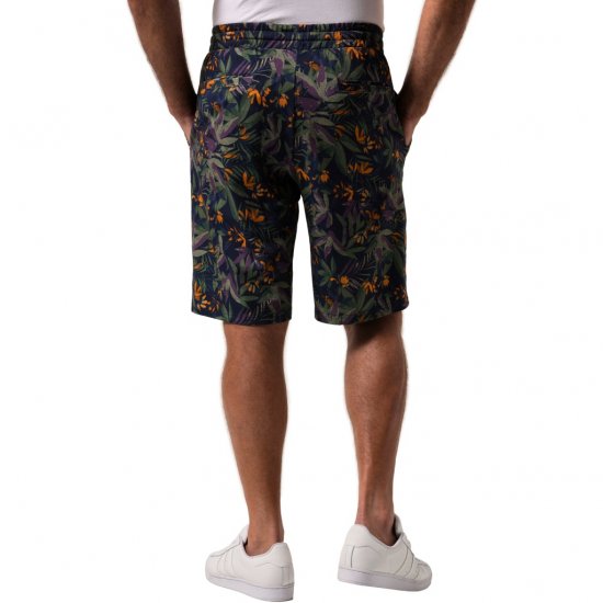 JP1880 Bermuda Shorts Floral All-over Print Navy - Herrenshorts - Herrenshorts in großen Größen