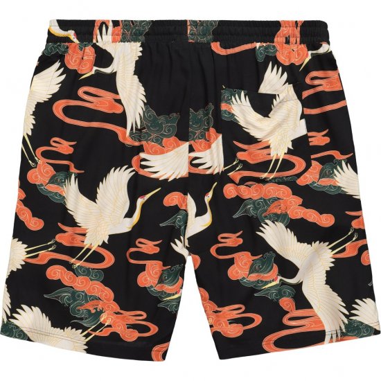 JP1880 Bermuda Shorts Floral All-over Print Black - Herrenshorts - Herrenshorts in großen Größen