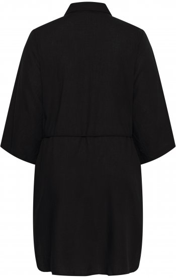 Kaffe Curve Mille Short Shirt Dress Black Deep - Minikleider - 