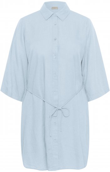 Kaffe Curve Mille Short Shirt Dress Nantucket Breeze Blue - Minikleider - 