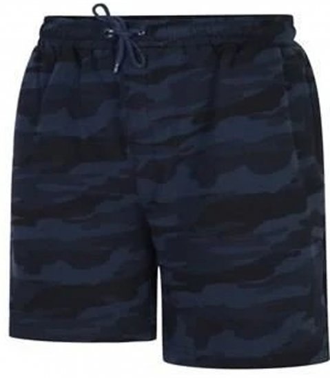 Espionage LW134 Camoflaged Shorts Navy - Jogginghosen für herren - Jogginghosen für Herren in großen Größen