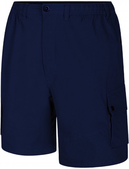 Espionage ST066 Stretch Poplin Cargo Shorts Dark Navy - Herrenshorts - Herrenshorts in großen Größen