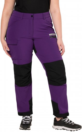 Ulla Popken HYPRAR Multifunctional Durable Inset Trekking Pants Plum - Jeans & Hosen in Großen Größen – Plus Size - 