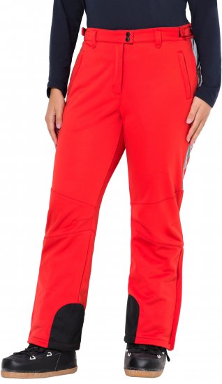 Ulla Popken Softshell Trousers Waterproof Zip Pockets Snow Gaiters Salsa - Jeans & Hosen in Großen Größen – Plus Size - 