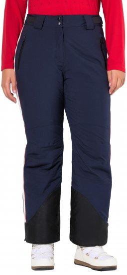Ulla Popken Performance Trousers Waterproof Zip Pockets Snow Gaiter Navy - Jeans & Hosen in Großen Größen – Plus Size - 