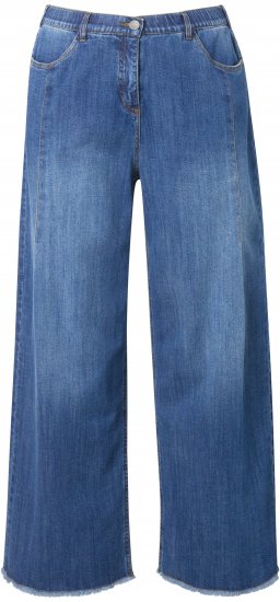 Ulla Popken Extra Wide Leg Stretch Fit Jeans Denim Blue - Jeans & Hosen in Großen Größen – Plus Size - 