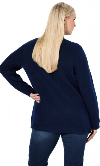 Ulla Popken Whimsical Holiday Sweater Navy - Hoodies & Sweatshirts - 