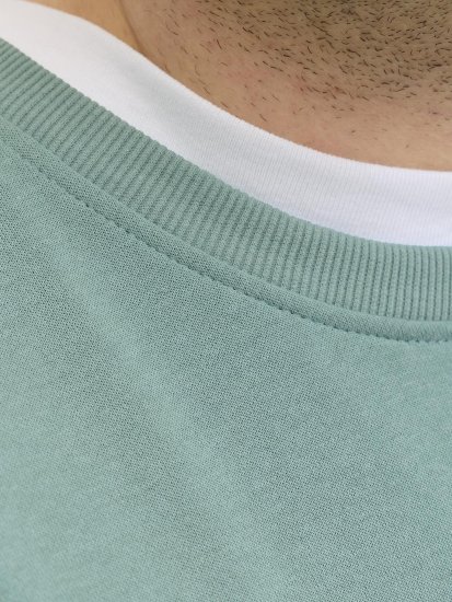 Jack & Jones Brandon Sweatshirt Turquoise - Herren-sweater und -hoodies - Herren-Sweater und -Hoodies in großen Größen