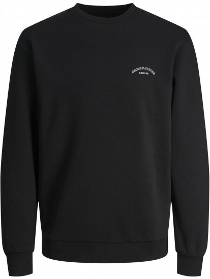 Jack & Jones College Logo Sweatshirt Black - Herren-sweater und -hoodies - Herren-Sweater und -Hoodies in großen Größen