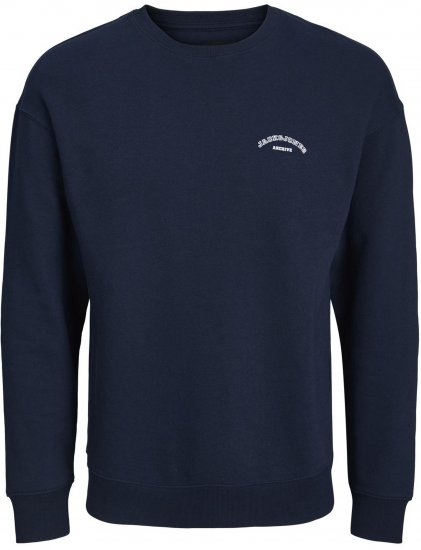 Jack & Jones College Logo Sweatshirt Navy - Herren-sweater und -hoodies - Herren-Sweater und -Hoodies in großen Größen