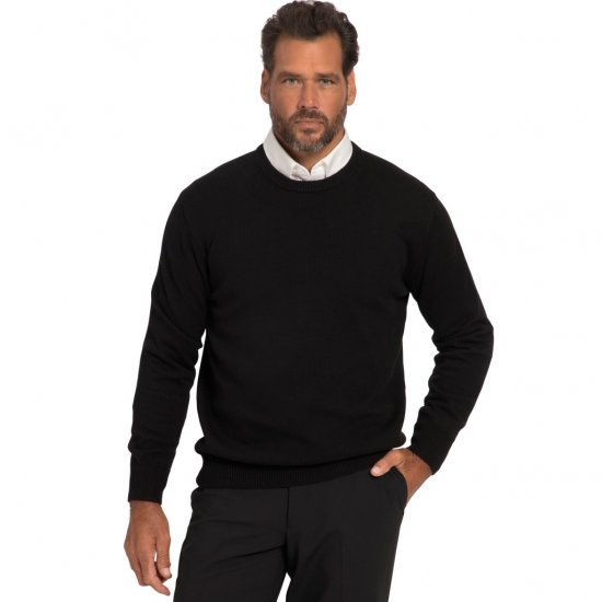 JP1880 Pullover Sweater Black TALL - HERRENBEKLEIDUNG MT-6XLT - Langgrößen für Herren