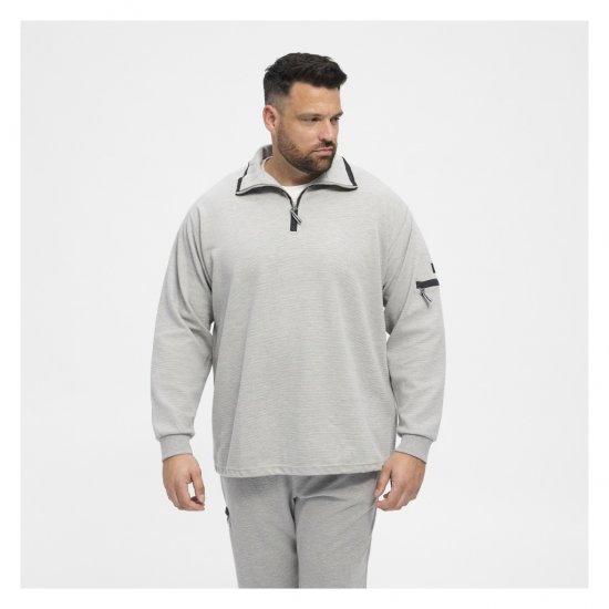 North Latitude Ottoman Sweatshirt Mid Grey - Herren-sweater und -hoodies - Herren-Sweater und -Hoodies in großen Größen