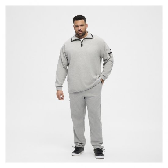 North Latitude Ottoman Sweatshirt Mid Grey - Herren-sweater und -hoodies - Herren-Sweater und -Hoodies in großen Größen
