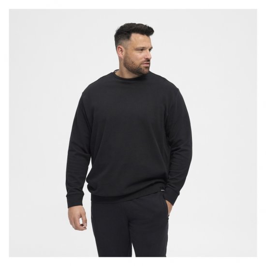 North Latitude Crew Neck Sweatshirt Black - Herren-sweater und -hoodies - Herren-Sweater und -Hoodies in großen Größen