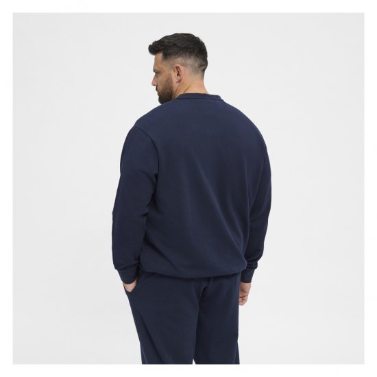 North Latitude Crew Neck Sweatshirt Navy - Herren-sweater und -hoodies - Herren-Sweater und -Hoodies in großen Größen