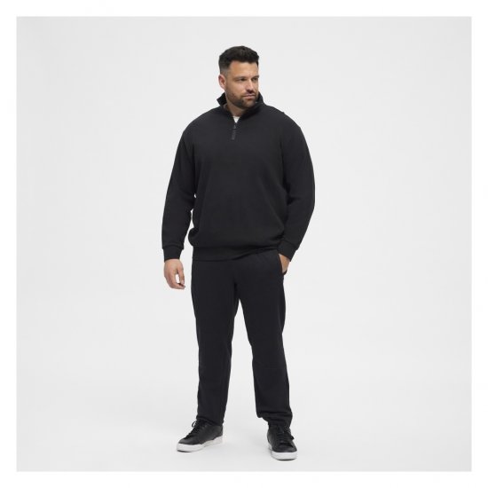 North Latitude Denim Half-Zip Sweatshirt Black - Herren-sweater und -hoodies - Herren-Sweater und -Hoodies in großen Größen