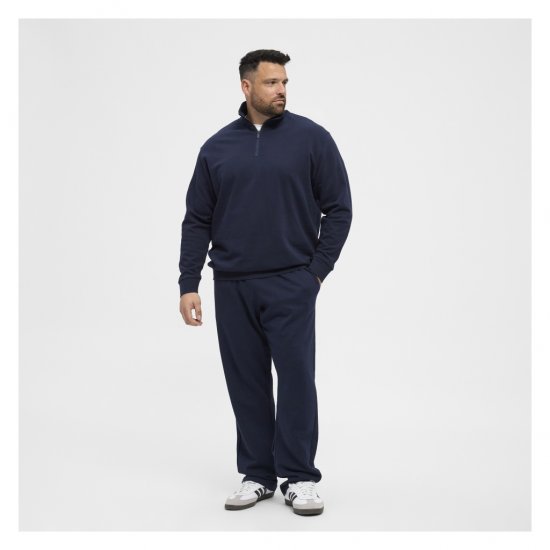 North Latitude Half-Zip Sweatshirt Navy Blue - Herren-sweater und -hoodies - Herren-Sweater und -Hoodies in großen Größen