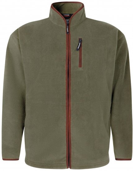 Espionage FL048 Microfleece Jacket Olive Green - Fleecekleidung - Fleecejacken/kleidung Herren Übergröße