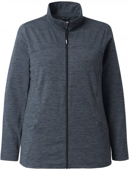 Ulla Popken Quick Drying Zip Up Sweatshirt Black - Hoodies & Sweatshirts - 