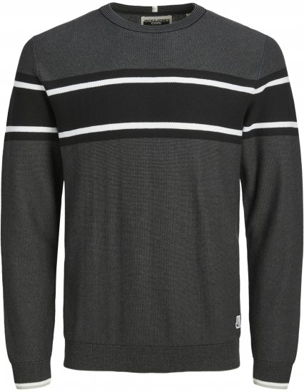 Jack & Jones Logan Spring Knitted Pullover Black - Herren-sweater und -hoodies - Herren-Sweater und -Hoodies in großen Größen